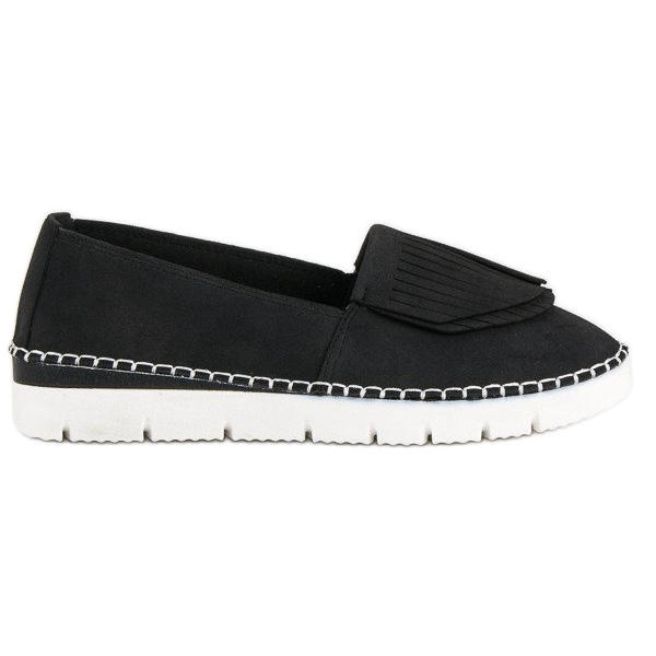 Vices Boho-Slip-On-Schuhe schwarz