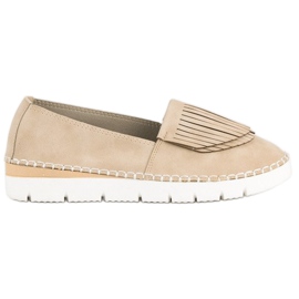 Vices Boho-Slip-On-Schuhe braun