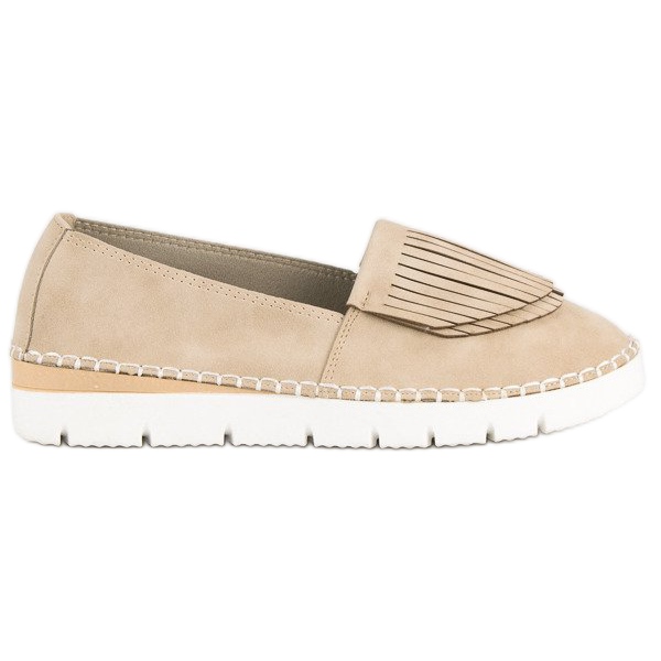 Vices Boho-Slip-On-Schuhe braun