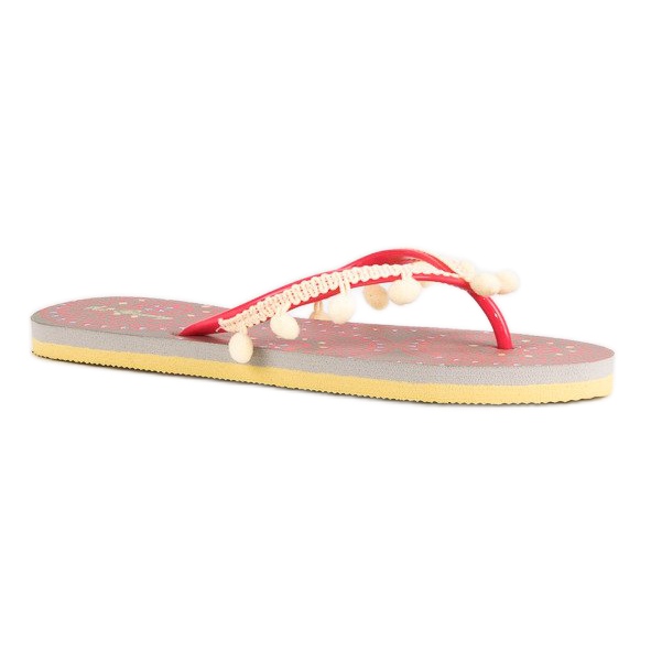Ax Boxing Flip-Flops mit Bommeln orange