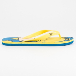 Ax Boxing Bequeme Flip-Flops gelb blau