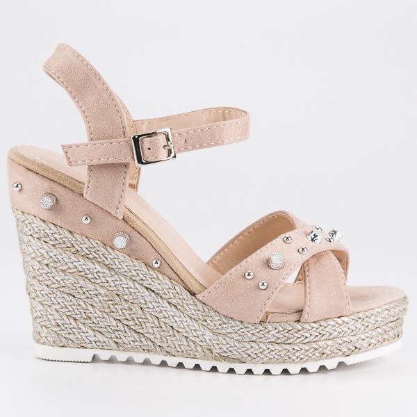 Erynn Espadrilles-Sandalen mit Keilabsatz braun