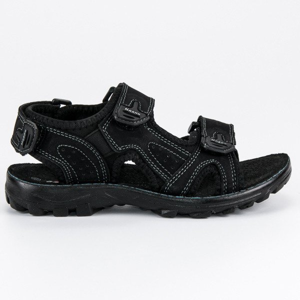 Hasby Kinder Ledersandalen schwarz