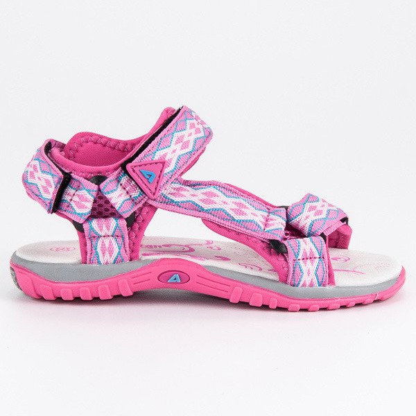 American Club Amerikanische Samt Sandalen rosa
