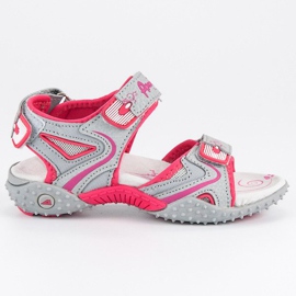 American Club Amerikanische Mädchen Sandalen grau