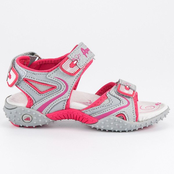 American Club Amerikanische Mädchen Sandalen grau