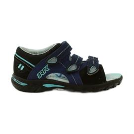 Bartek bequeme Sandalen Kinderklett 36106 Marineblau