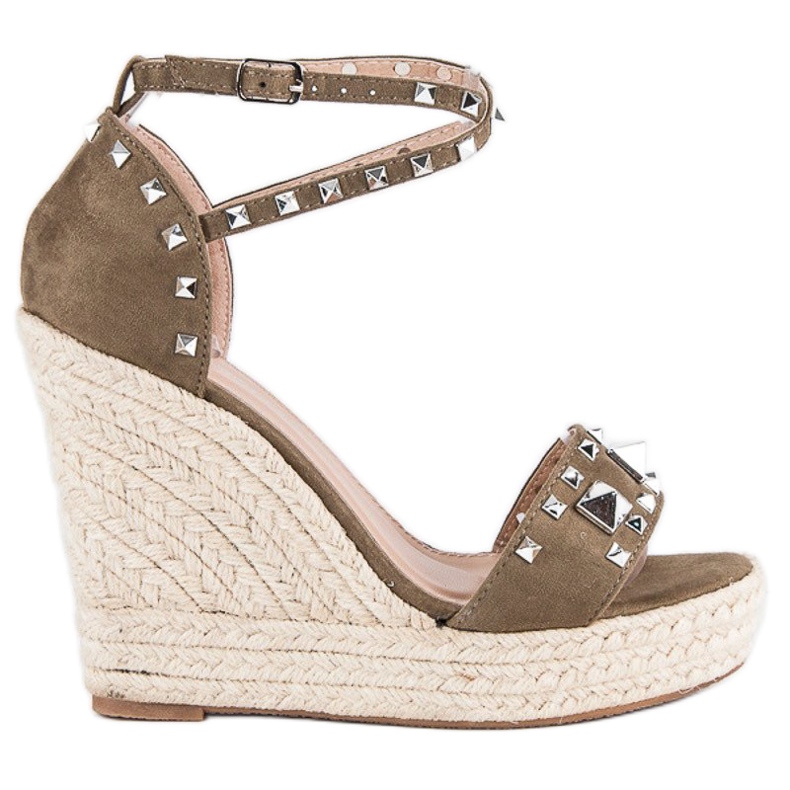 Bestelle Rock-Espadrilles-Sandalen grün