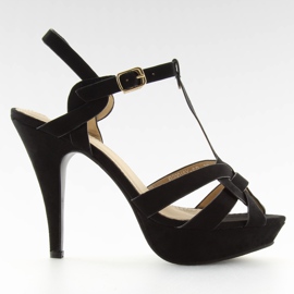 Schwarze High Heels B99018Y-SP schwarz