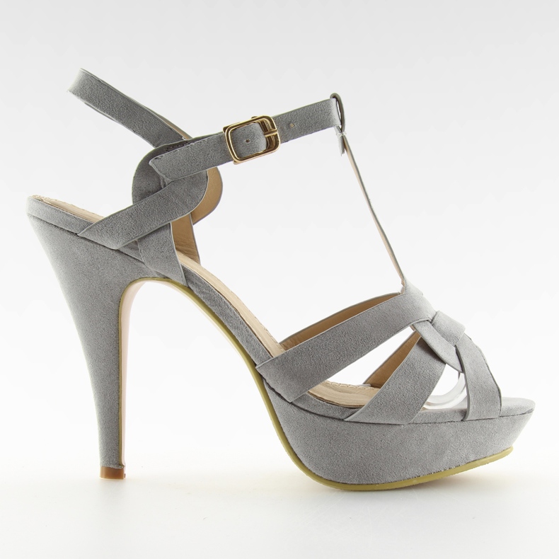 Graue Heels grau B99018Y-SP grau