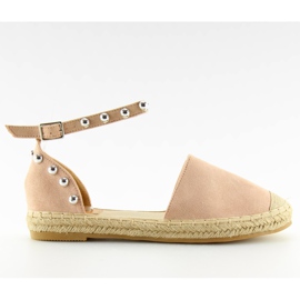 Espadrilles mit rosa Nieten A636-ESP-1 rosa