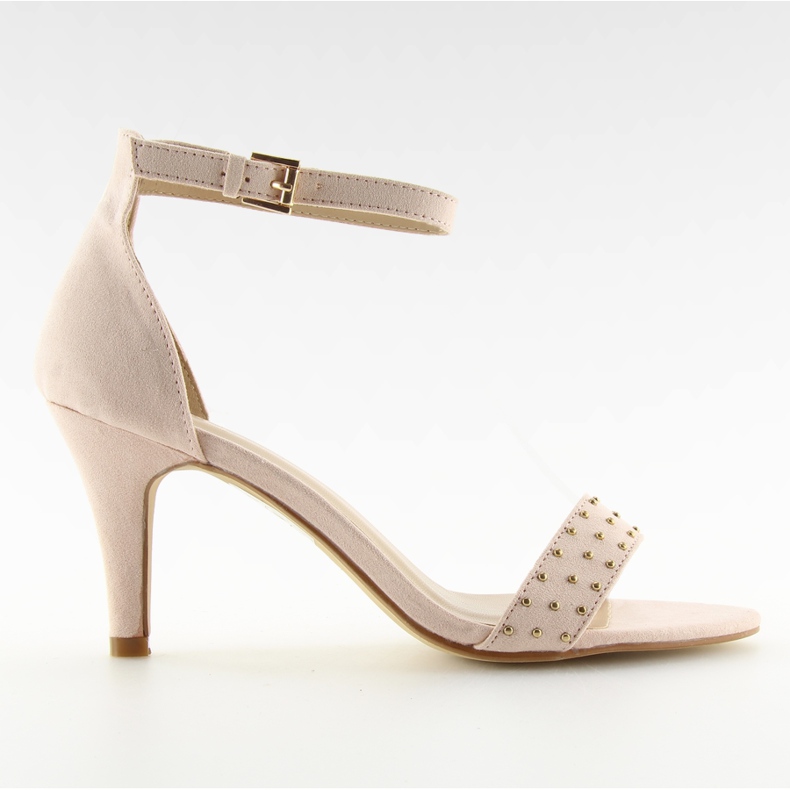 Sandalen auf einem bequemen Absatz rosa BL0764