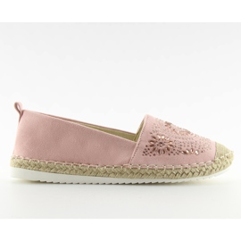 Espadrilles verziert mit Pink 5599-1 Pink rosa