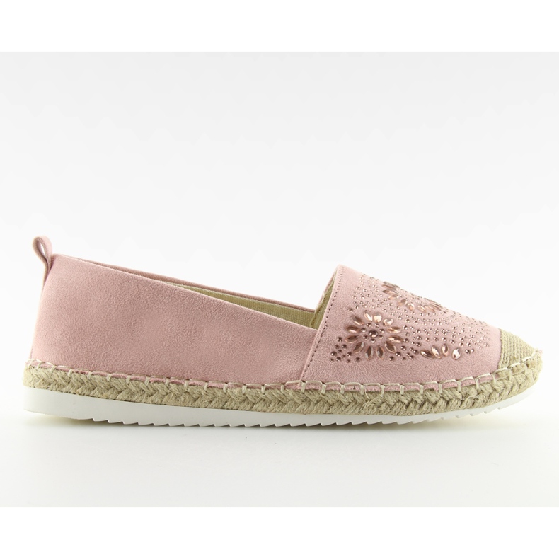 Espadrilles verziert mit Pink 5599-1 Pink rosa