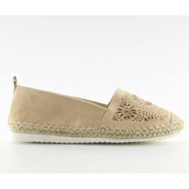 Espadrilles verziert mit Beige 5599-1 Beige