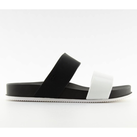 KM122 schwarze Flip-Flops aus schwarzem Silikon