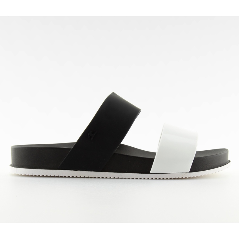 KM122 schwarze Flip-Flops aus schwarzem Silikon