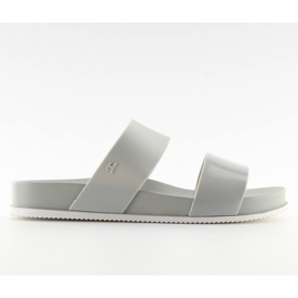 Grau KM122 L. Graue Silikon-Flip-Flops