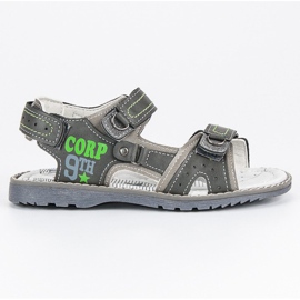 Hasby Sandalen für einen Jungen grau