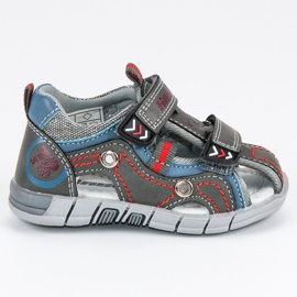 Hasby Aufgebaute Kindersandalen grau