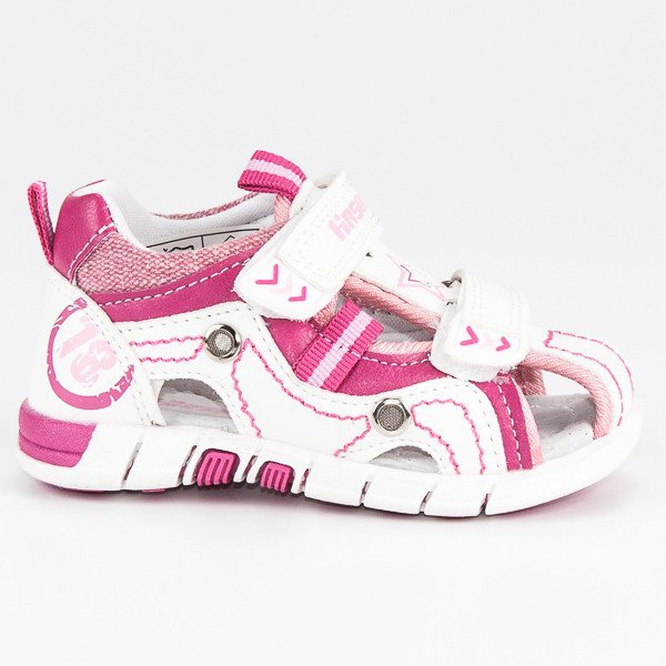 Hasby Aufgebaute Kindersandalen weiß