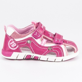 Hasby Aufgebaute Kindersandalen rosa