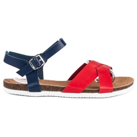 American Club Bequeme amerikanische Sandalen blau