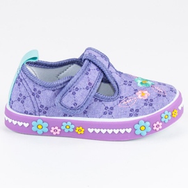 American Club Lila Klett Turnschuhe American