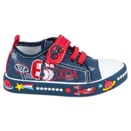 American Club Weltraumsneaker für Kinder blau