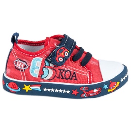 American Club Weltraumsneaker für Kinder rot