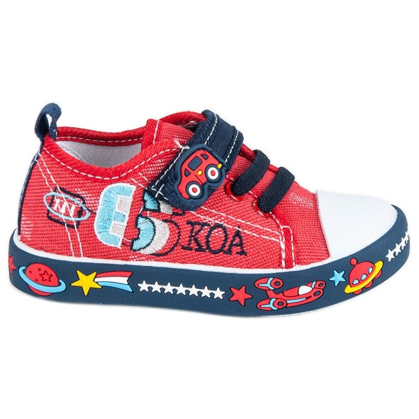 American Club Weltraumsneaker für Kinder rot