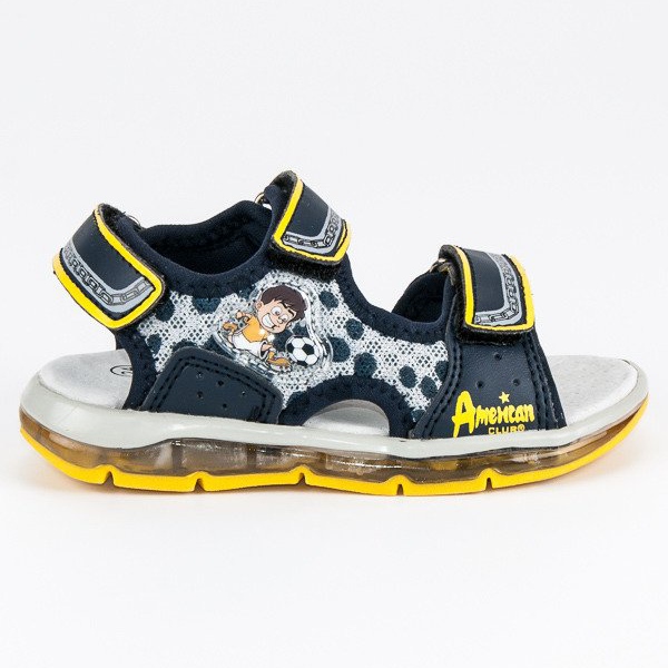 American Club Amerikanische Jungensandalen blau