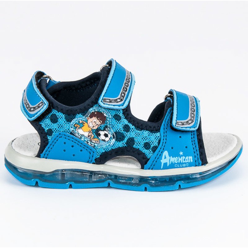 American Club Amerikanische Jungensandalen blau