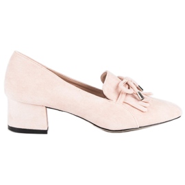 Loafer auf der Post rosa