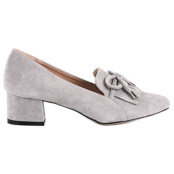 Loafer auf der Post grau