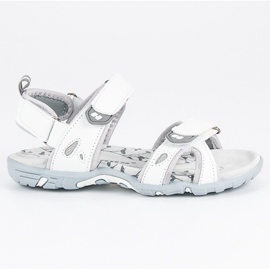 Hasby Bequeme Klett-Sandalen weiß