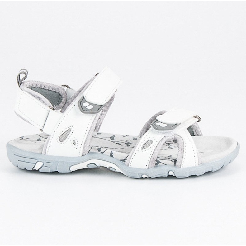 Hasby Bequeme Klett-Sandalen weiß