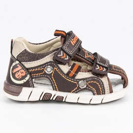 Hasby Aufgebaute Kindersandalen braun