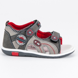 American Club Amerikanische Kindersandalen grau