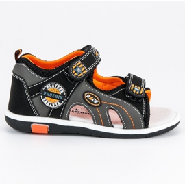American Club Amerikanische Kindersandalen schwarz