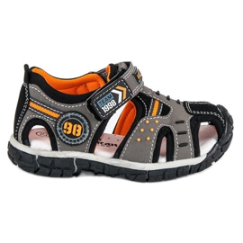 American Club Geschlossene amerikanische Sandalen für Jungen grau