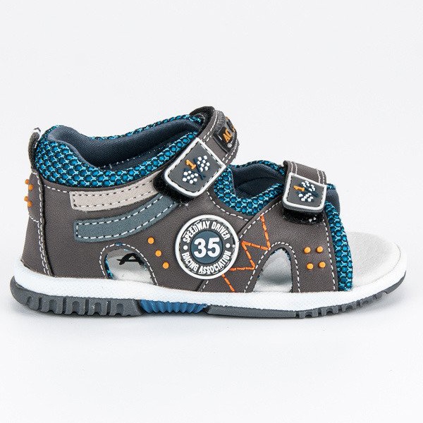 American Club Bequeme amerikanische Sandalen grau