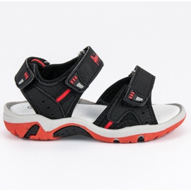 American Club Schwarze amerikanische Sandalen