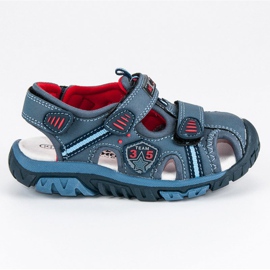 American Club Sandalen für amerikanischen Jungen blau