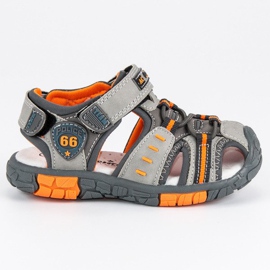 American Club Klett-amerikanische Sandalen grau