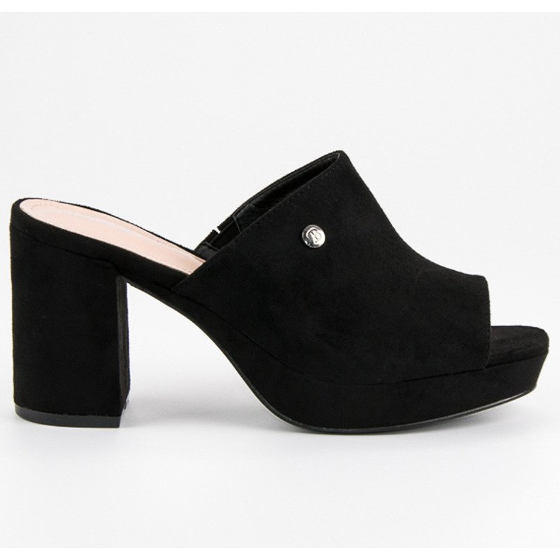 Milaya Hausschuhe auf der Post schwarz