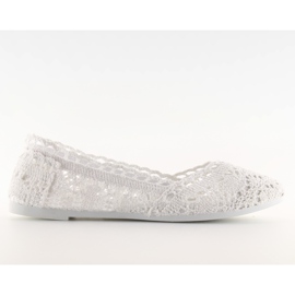 Spitzen Ballerinas weiß JX59P weiß