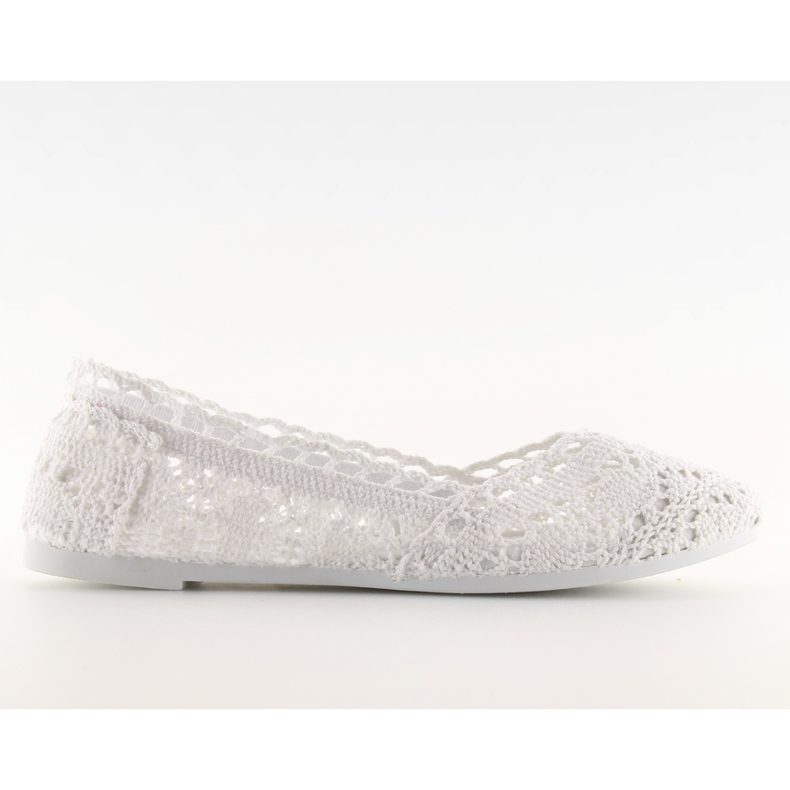 Spitzen Ballerinas weiß JX59P weiß
