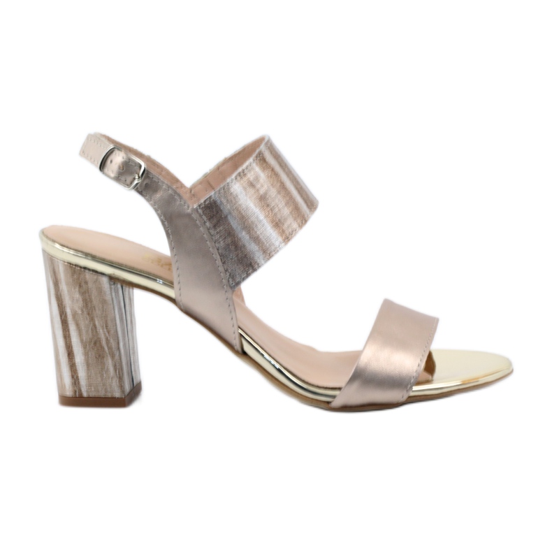 Sandalen auf dem Gamis 3390 Goldpfosten golden