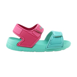 American Club mintfarbene Kindersandalen für Wasser rosa grün